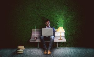 Posture sitting on a computer